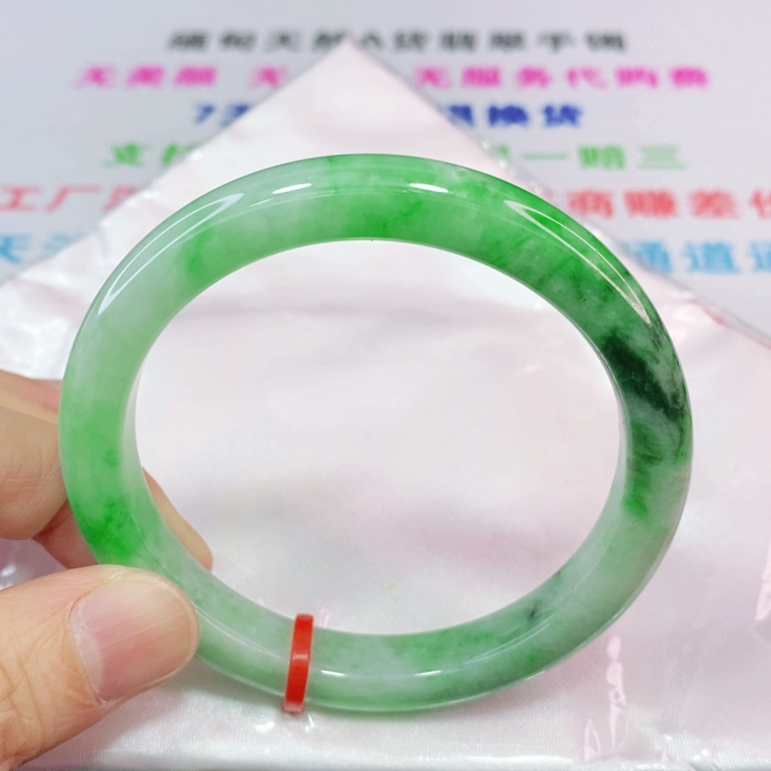 未镶嵌手镯翡翠57.8圈口正圈