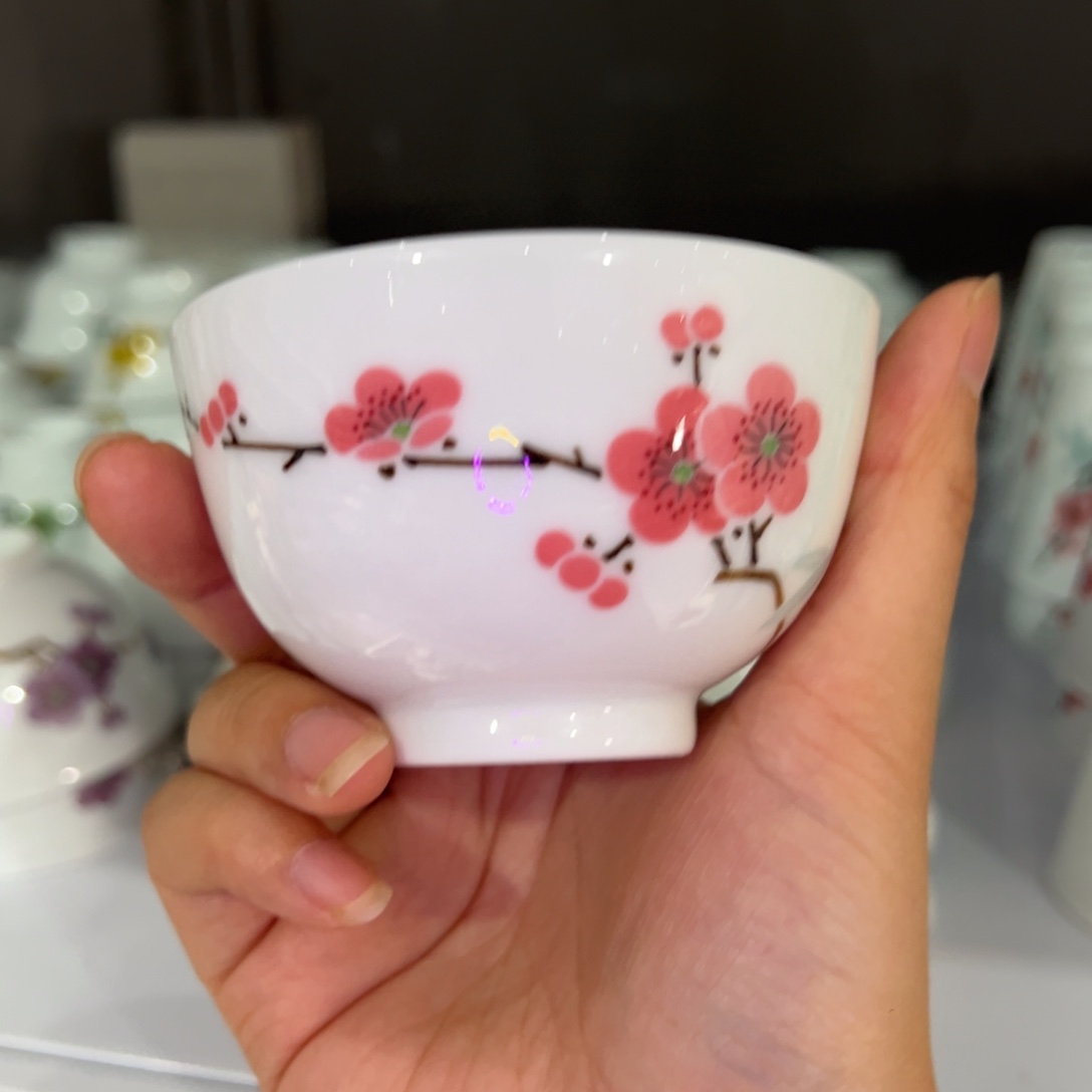 滑石子 红梅直口杯