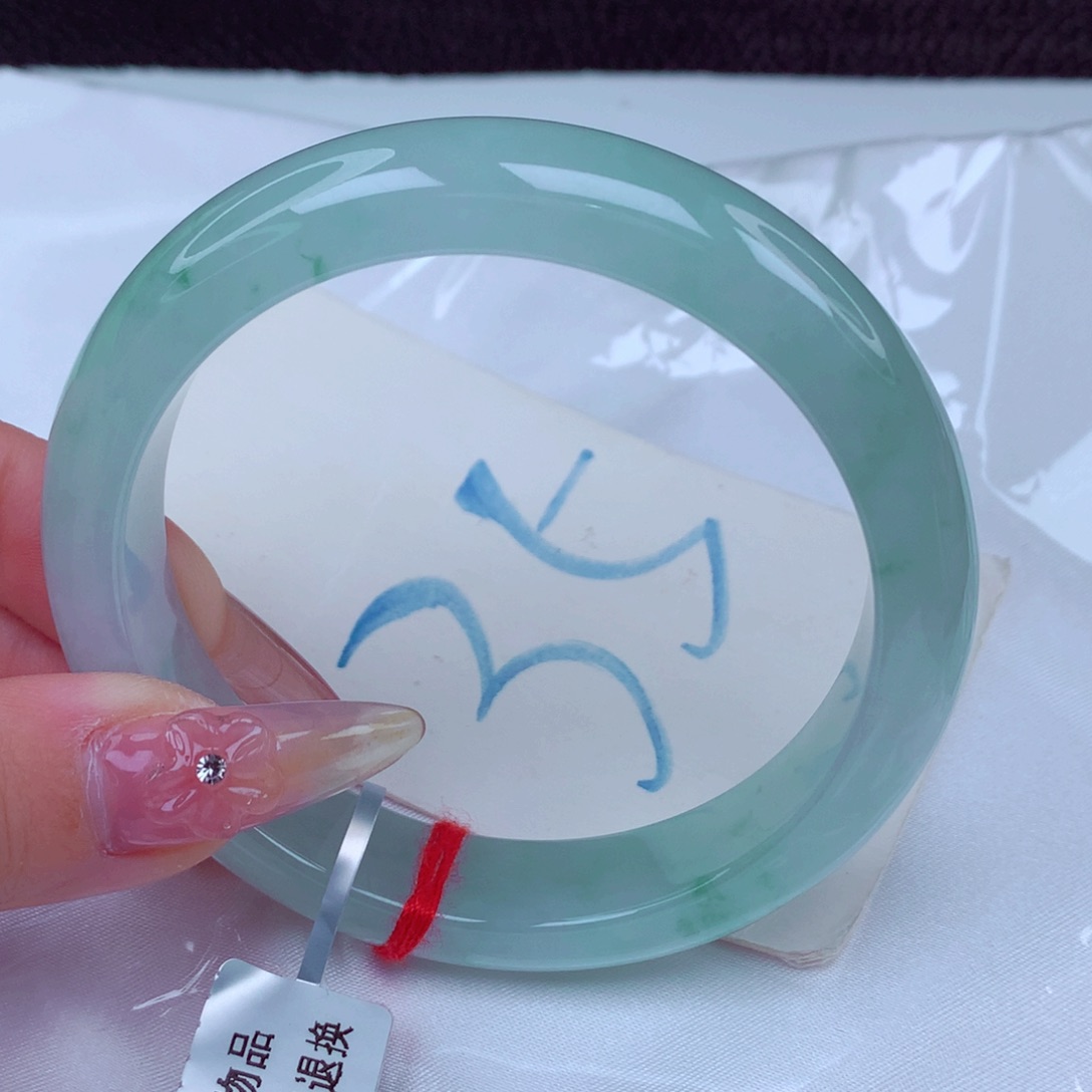 翡翠手镯未镶嵌天然缅甸翡翠A货手镯