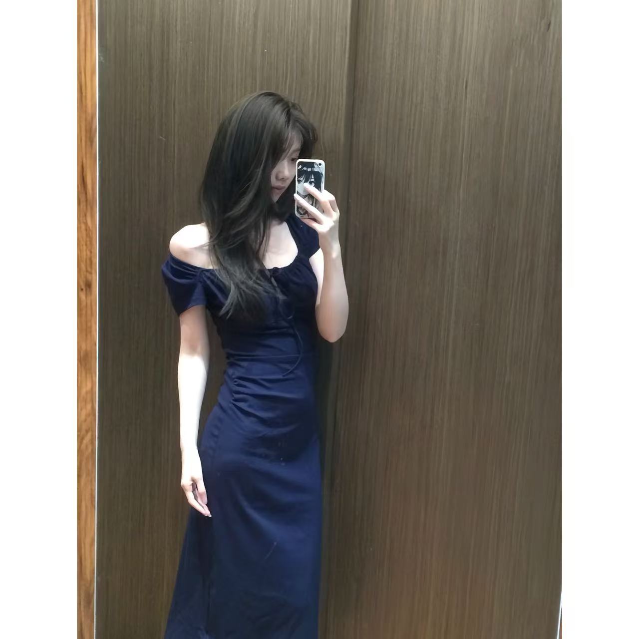 徐秋阳  雨巷 秋季新款百搭时尚休闲显瘦显白连衣裙13175