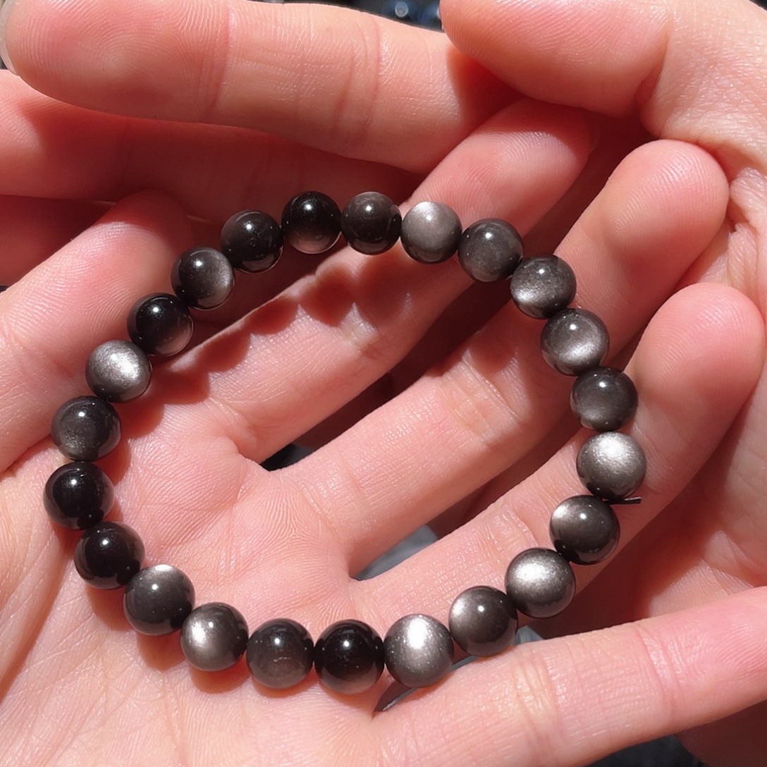 黑曜岩手链未镶嵌大*儿