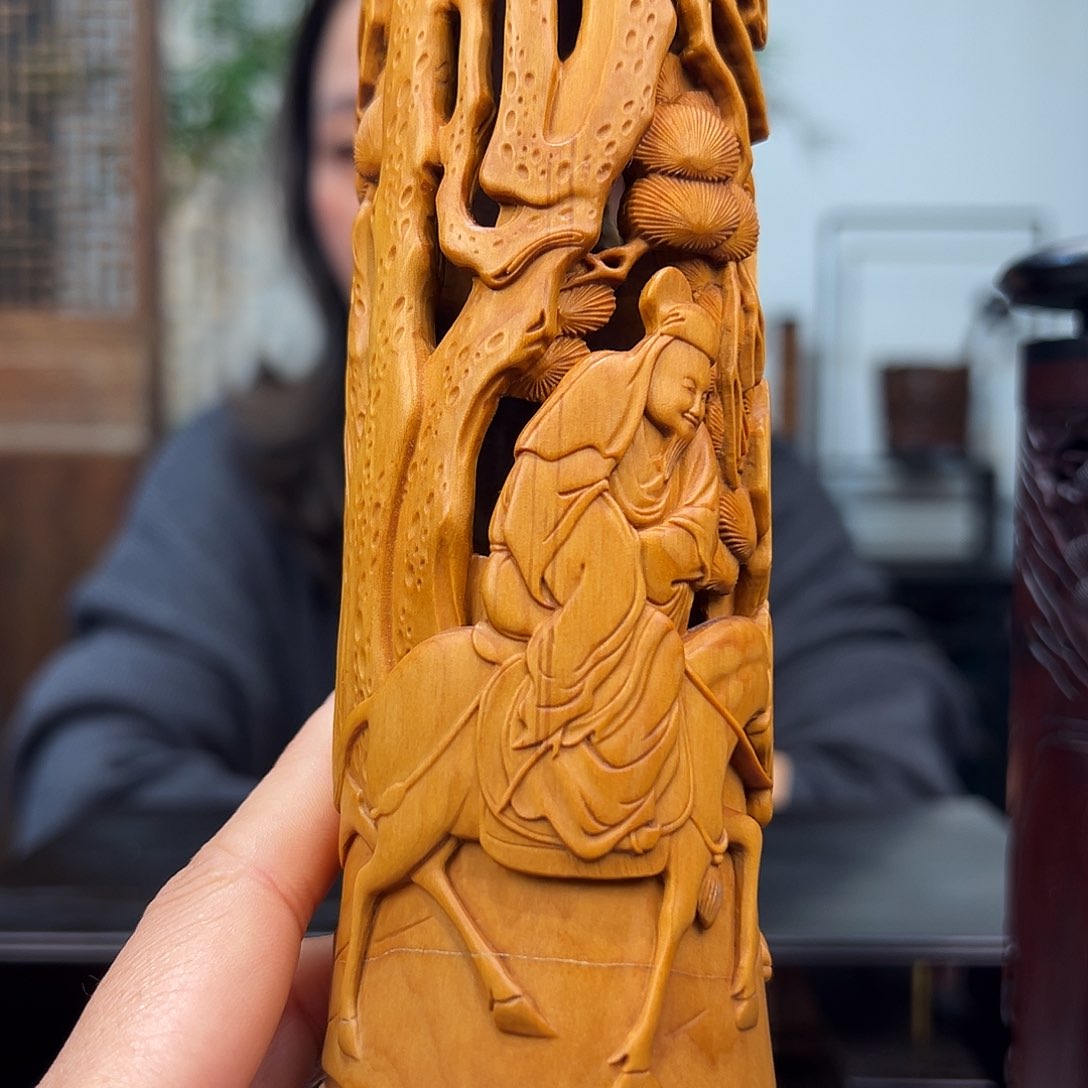 竹五****3踏雪寻梅香筒黄杨