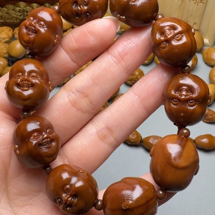 橄榄核手串/手链十分开心
