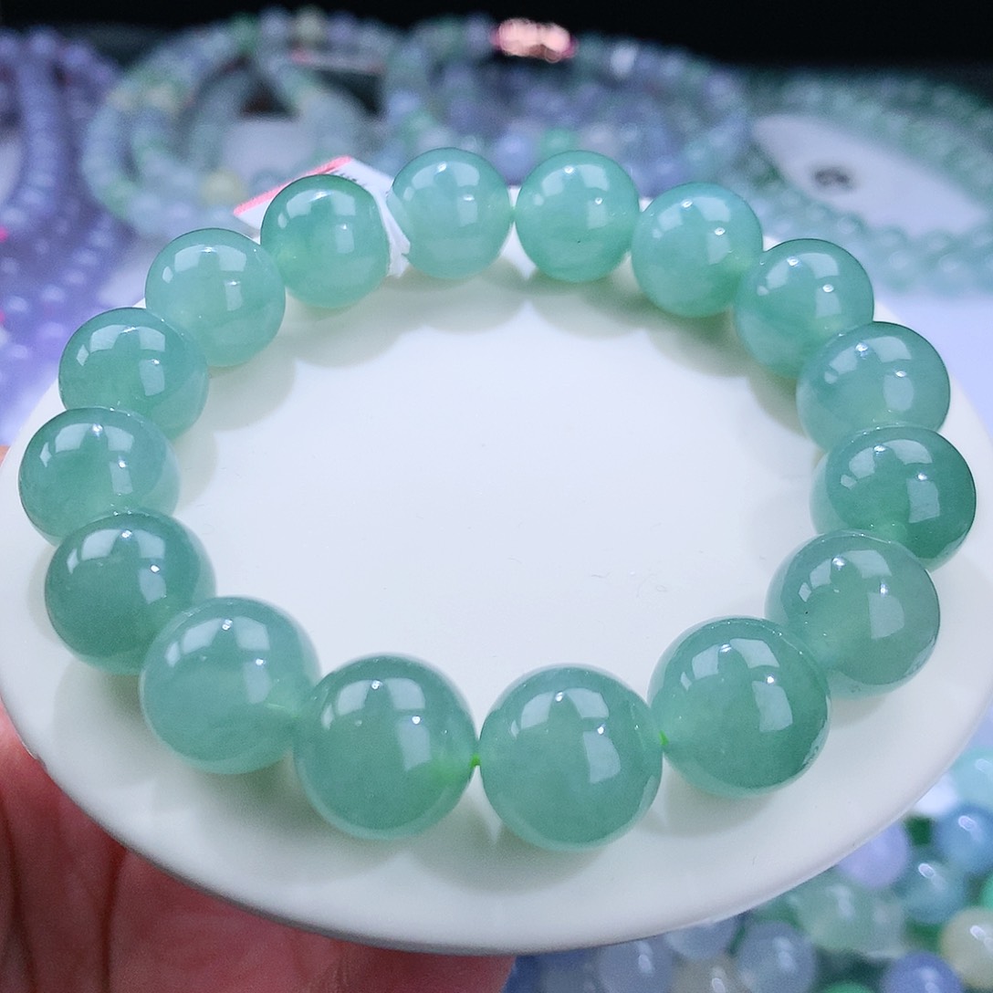 翡翠手链未镶嵌卡12.8