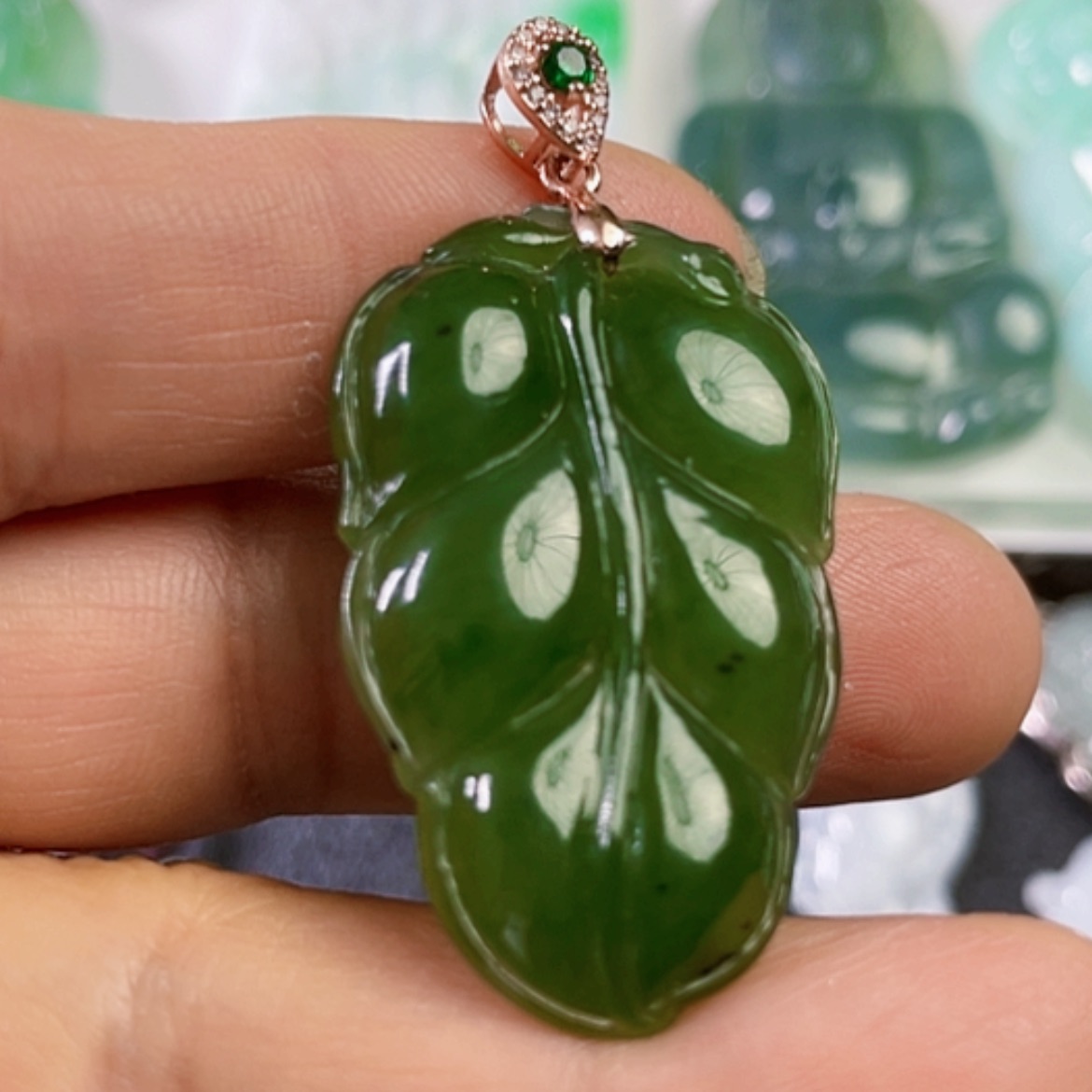 【闪购商品】和田玉（糖玉）吊坠(不含链)未镶嵌天然和田玉吊坠