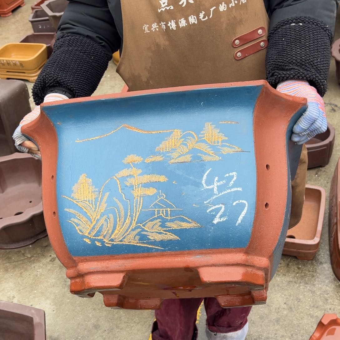紫砂花盆盆景艺术