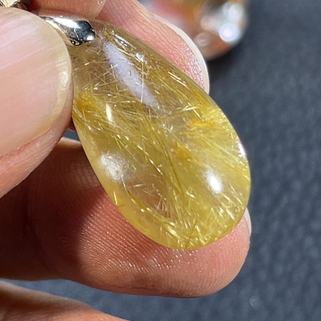 唐***子发晶吊坠(不含链)未镶嵌24