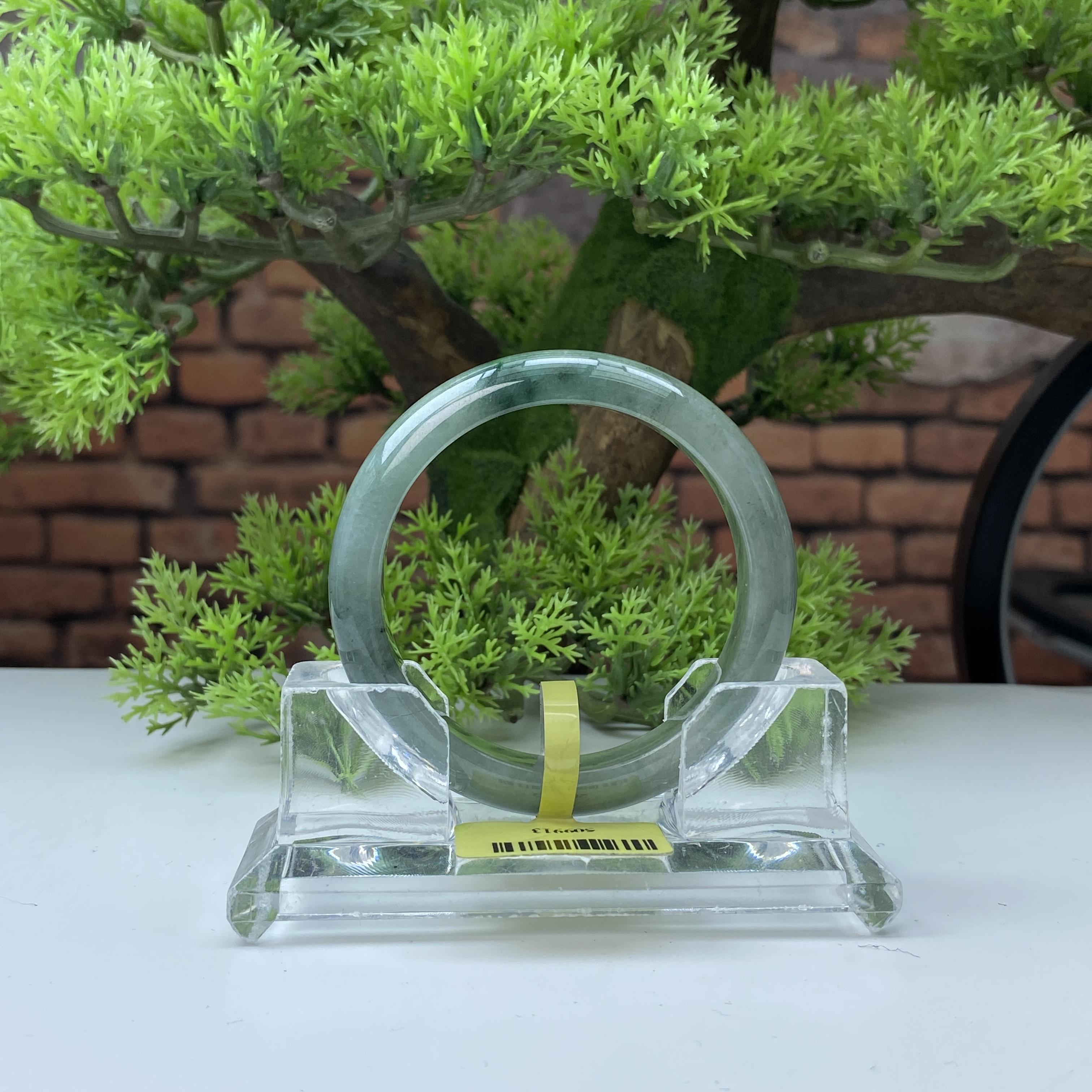 54.5【刀客砍价王】心心天然缅甸A货翡翠手镯M23