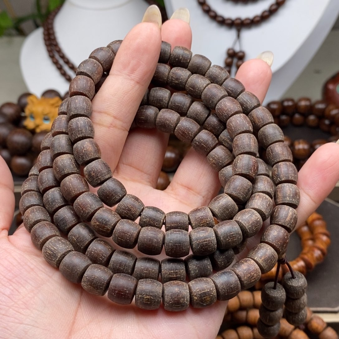 贡木手串/手链贡木8×9红冰果冻粗抛