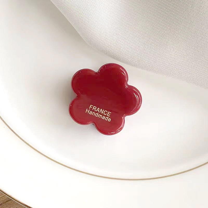 【SY-7162】2.5CM醋酸小抓 发一个红色成人小抓  MM创意亲子发饰