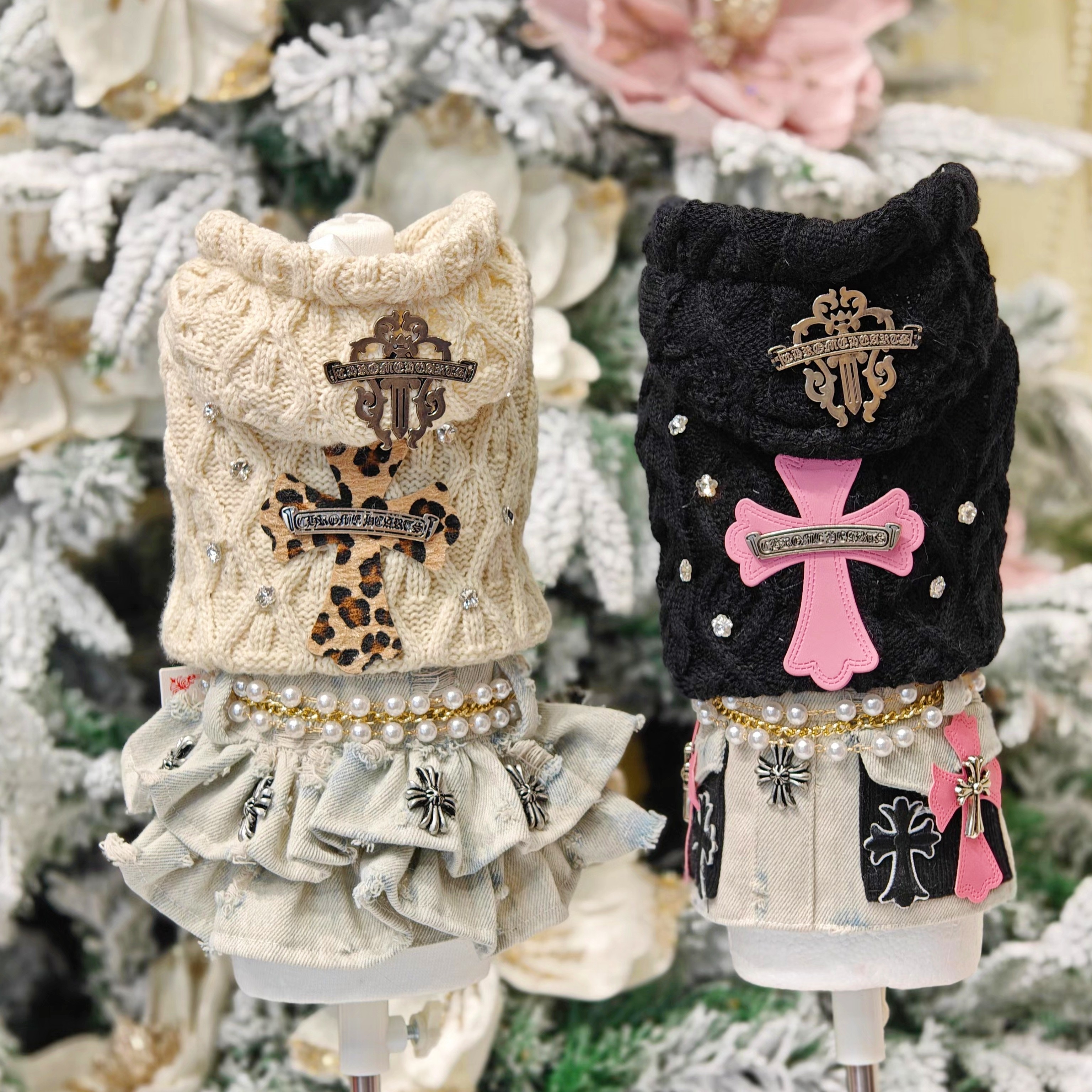 York's pet/约克派原创手工克罗高街宠物牛仔两件套