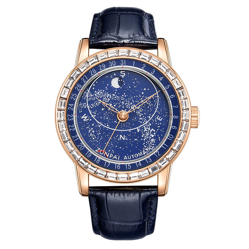 全新未使用 星空系列高端商务时尚自动机械男士腕表 （张总）