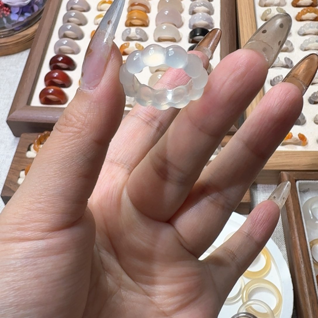 未镶嵌戒指玛瑙/玉髓518港14