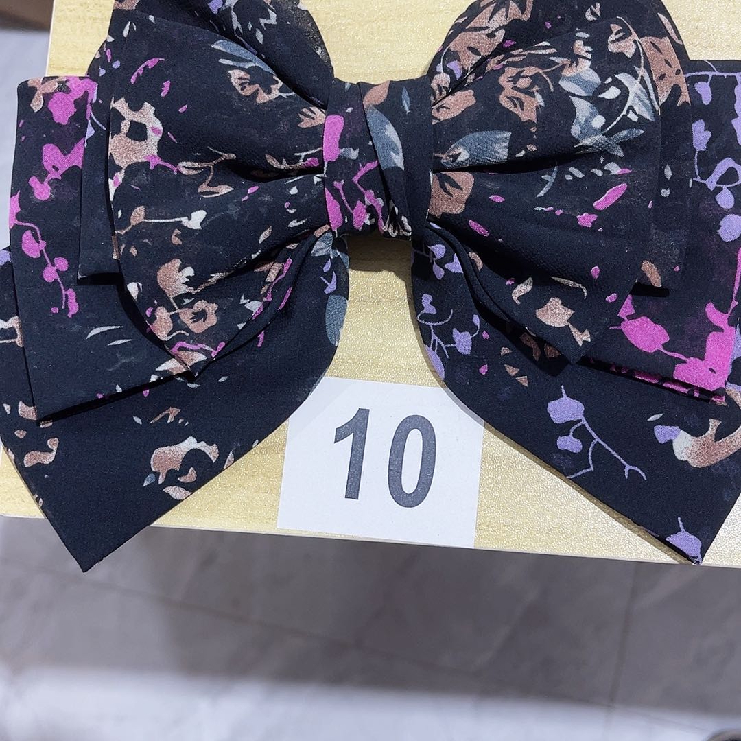 皮质铁合金蝴蝶结发夹