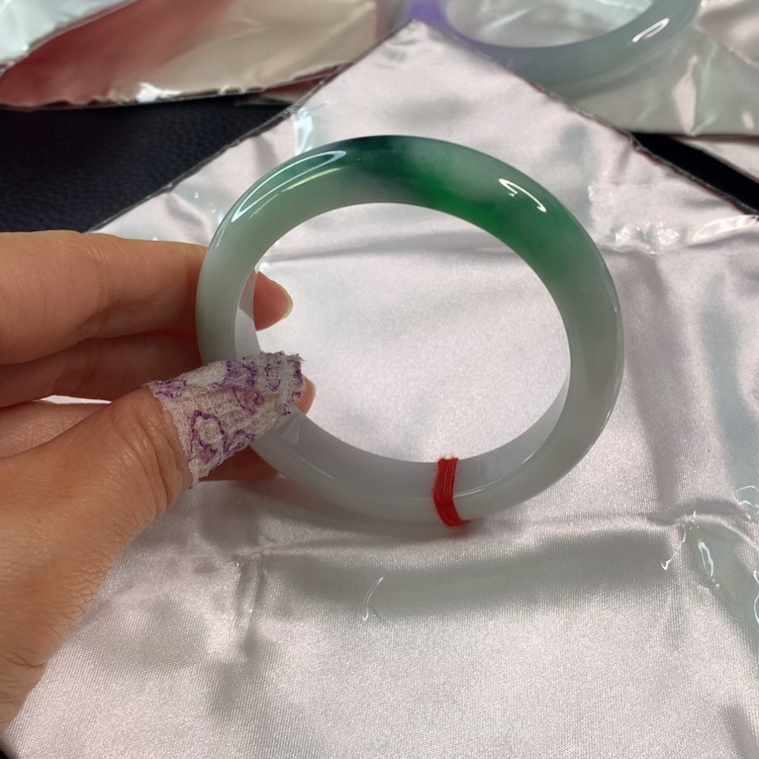 翡翠未镶嵌手镯翡翠手镯55.7