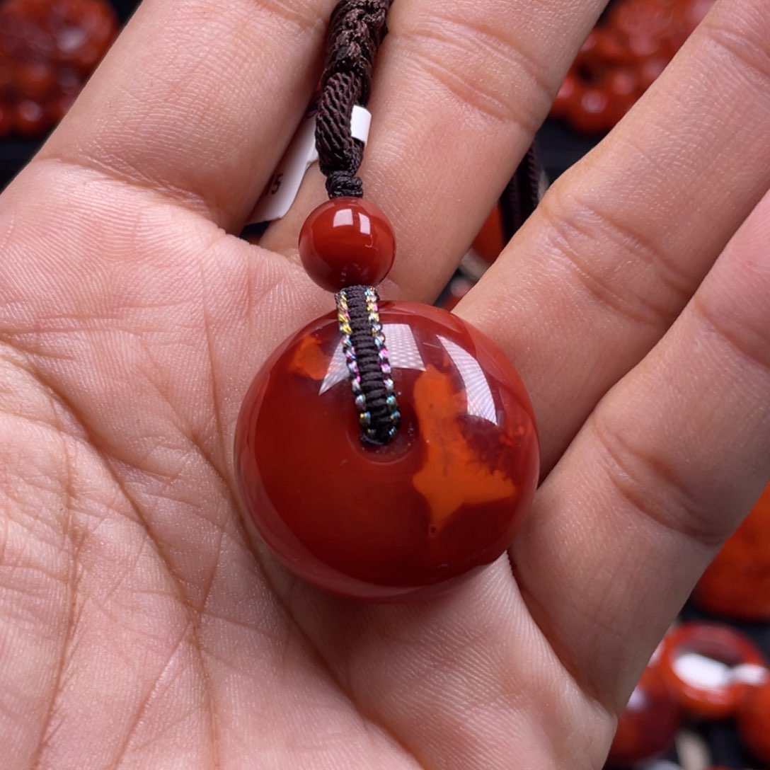 南红玛瑙珠宝奇石未镶嵌吊坠