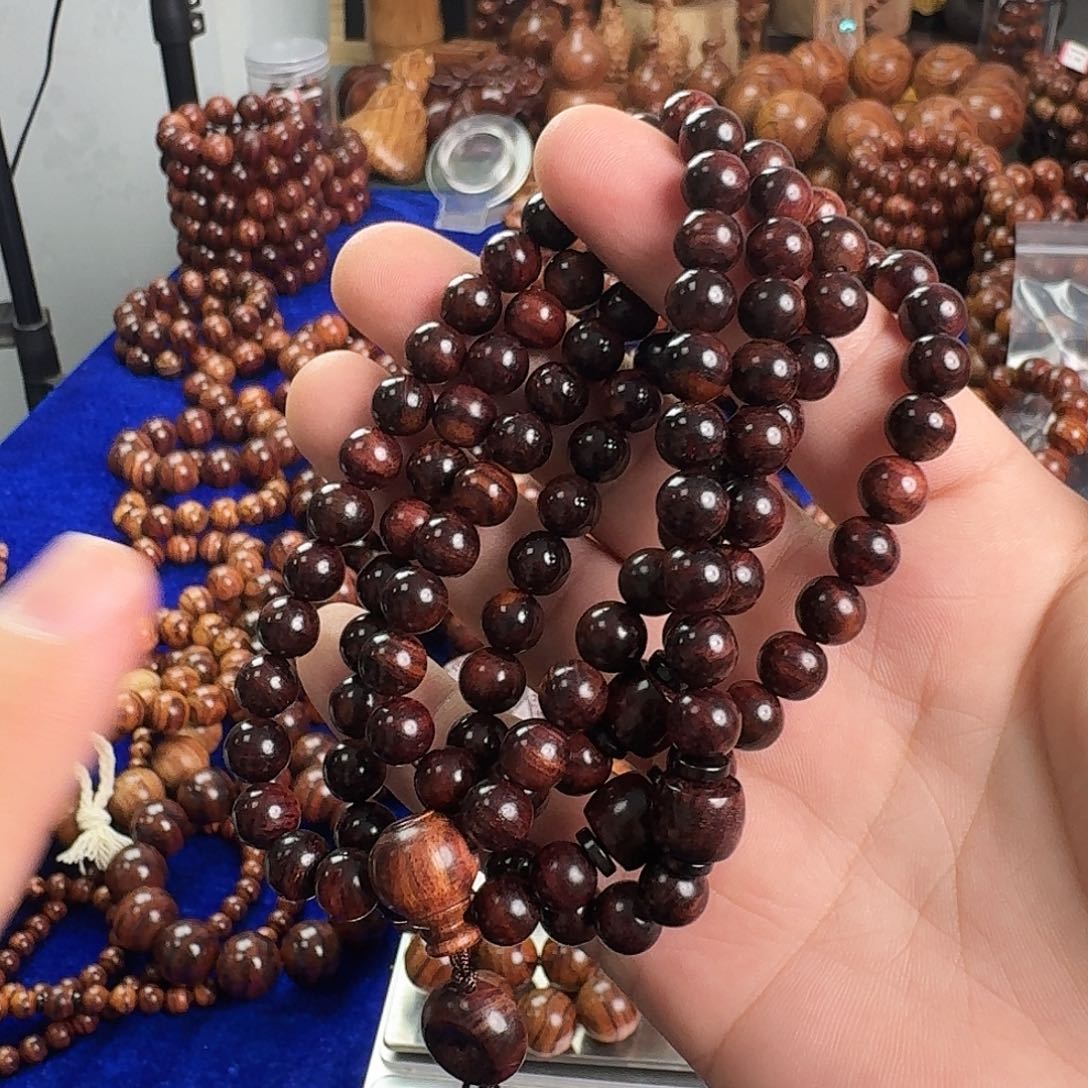 手串/手链黄花梨/降香黄檀臻品0.8✖️108规格海黄手串