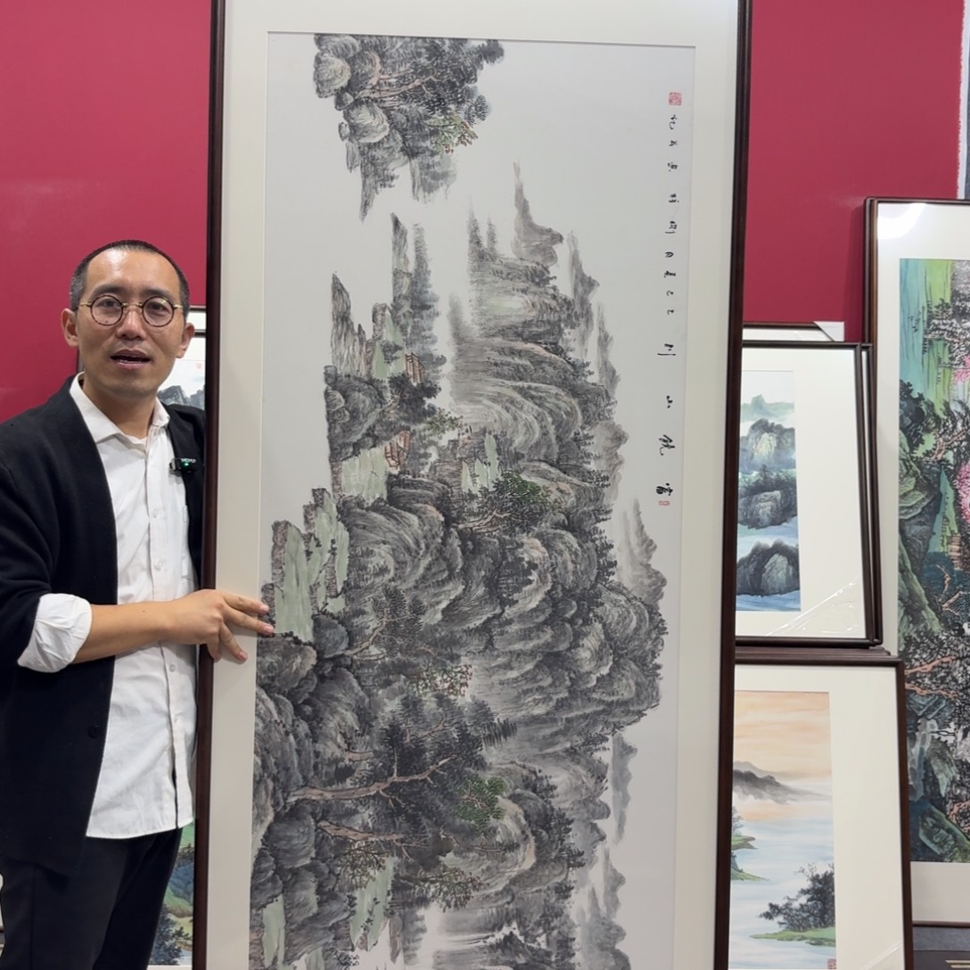 越***了国画手绘作品210/80
