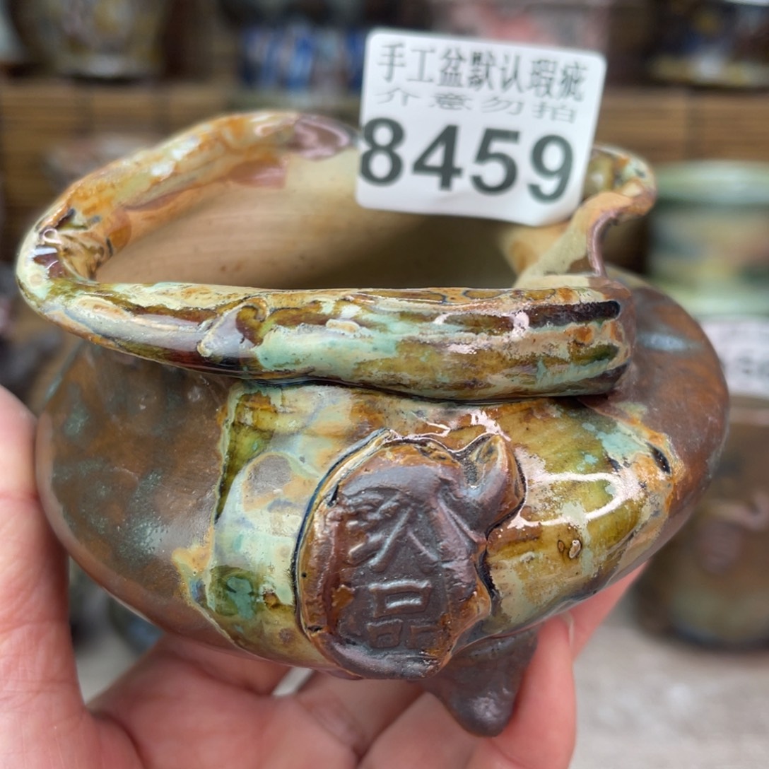 手工花盆默认瑕疵完美者勿拍