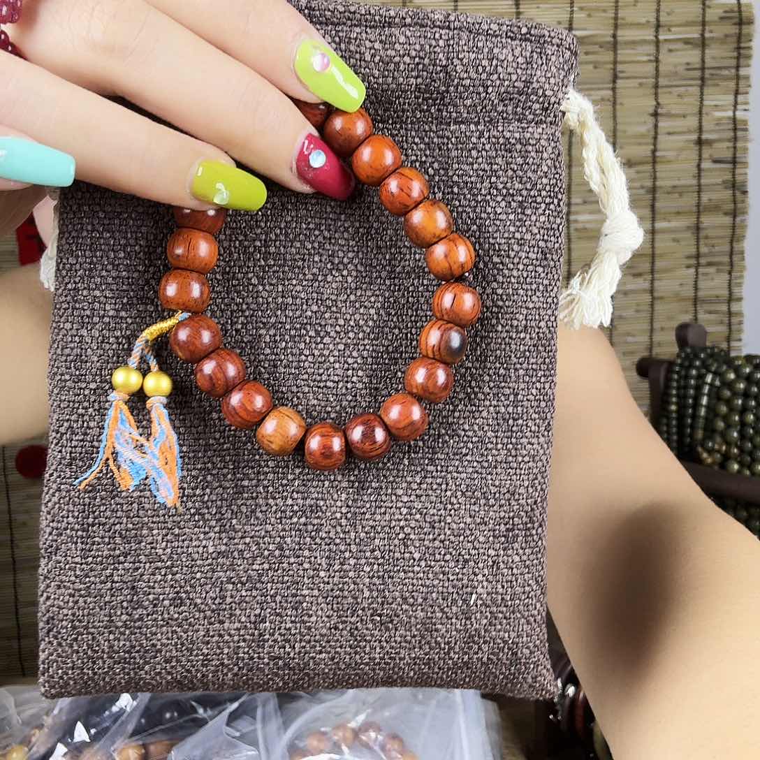 微凹黄檀（南美大红酸枝）卡1.0苹果圆单圈