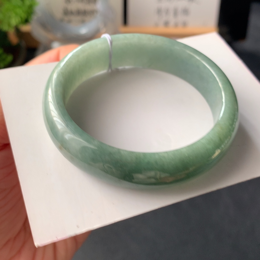 翡翠未镶嵌手镯2号50-13.4-6.9