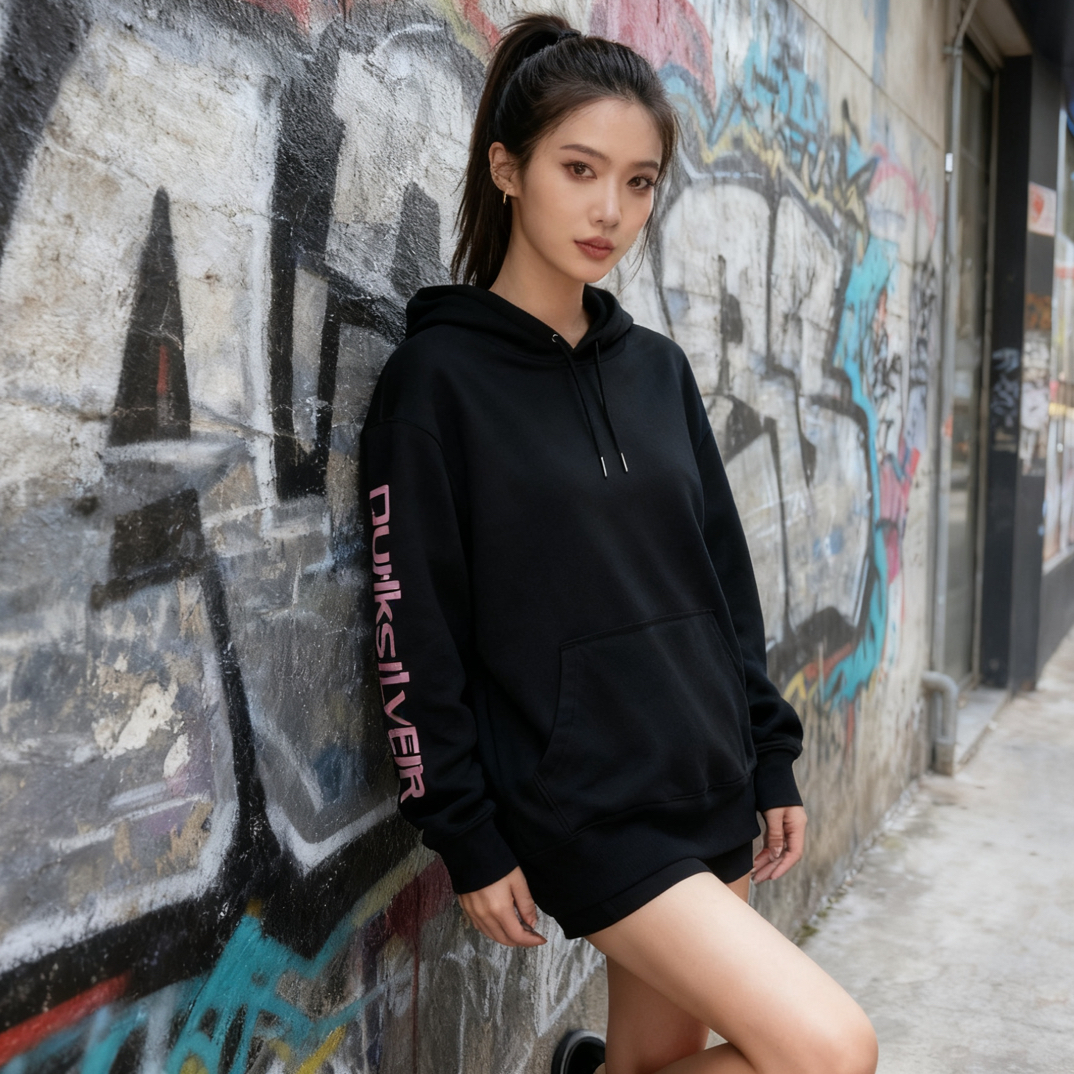 小标山户外宽松连帽卫衣