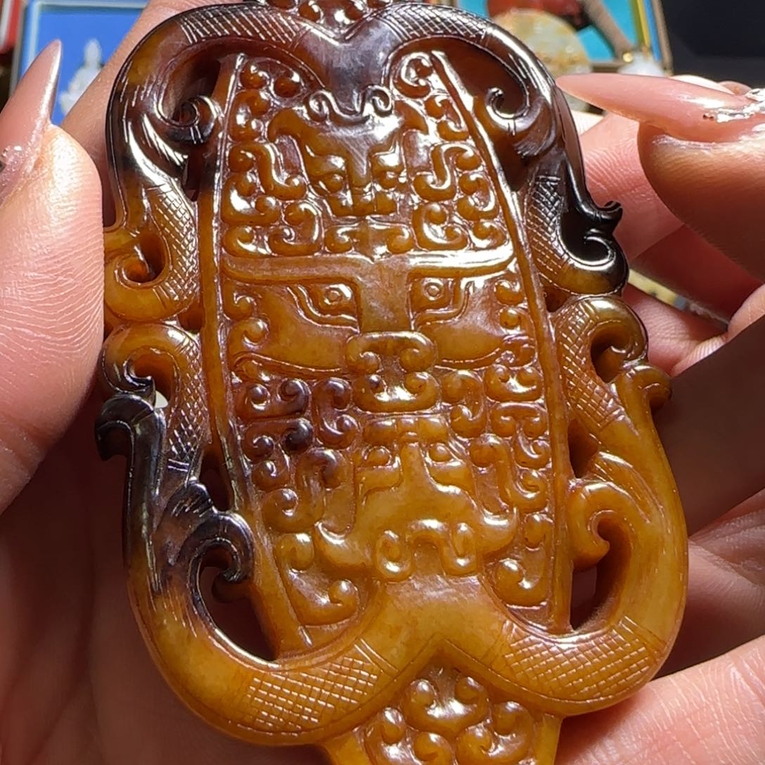 和田玉未镶嵌挂件