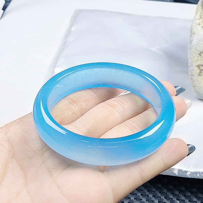 【聚宝严选】深的蓝冰手镯精致百搭时尚气质妈妈款