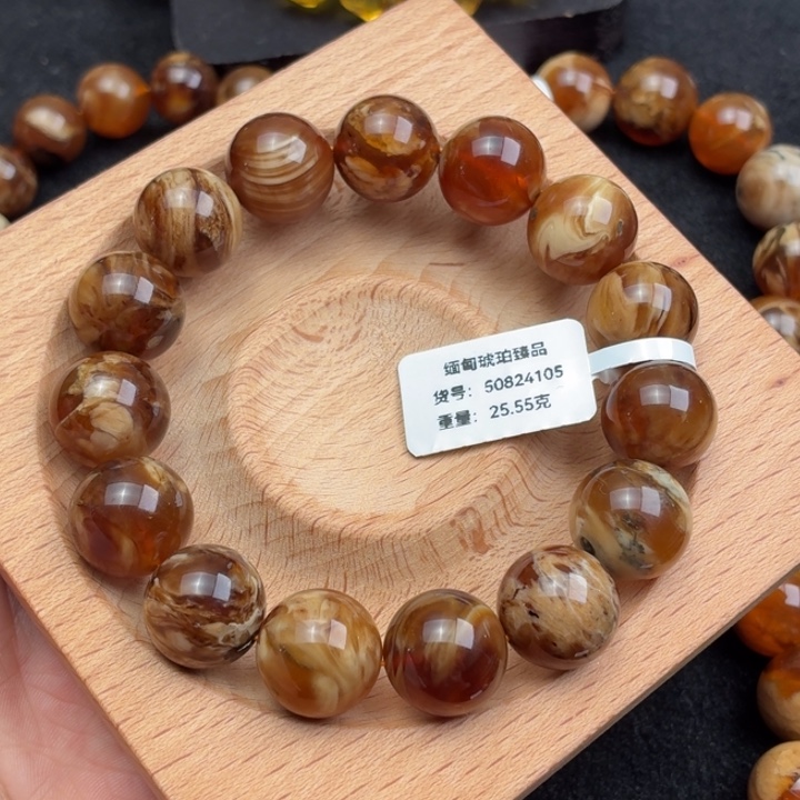 L***、琥珀未镶嵌珠宝奇石14mm