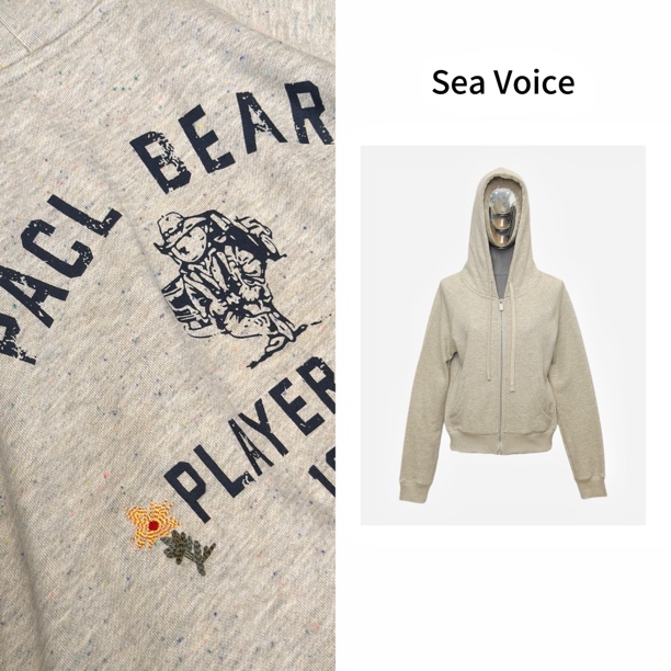 420克复古后背字母印花彩色点子纱连帽卫衣5629-521