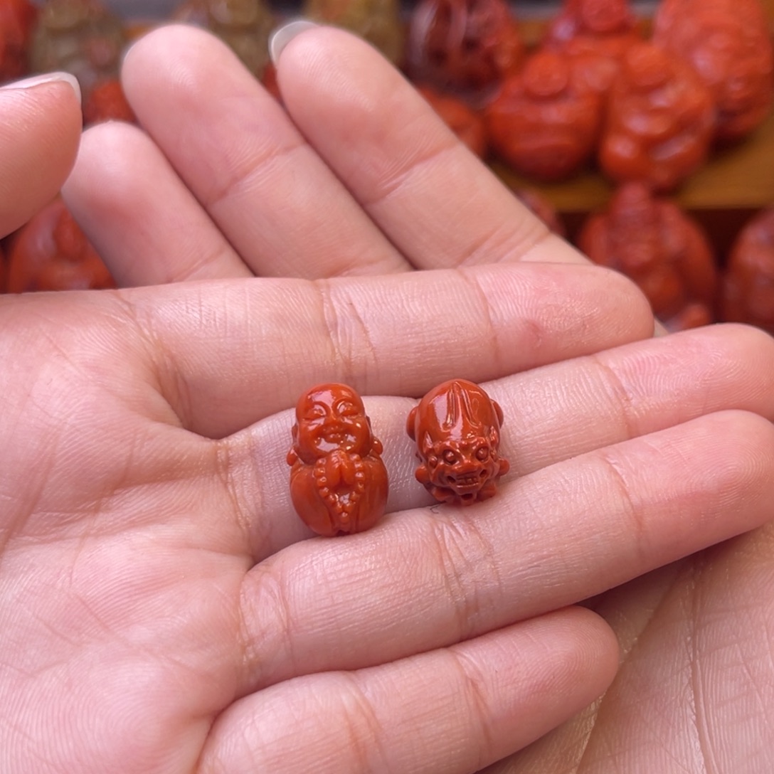 *****南红玛瑙未镶嵌川料瓦西精品套装10mm尺寸