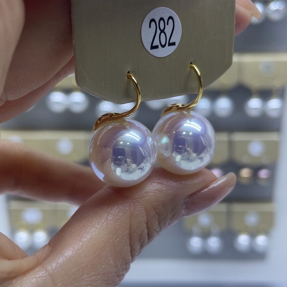 耳饰淡水珍珠银S925镶嵌