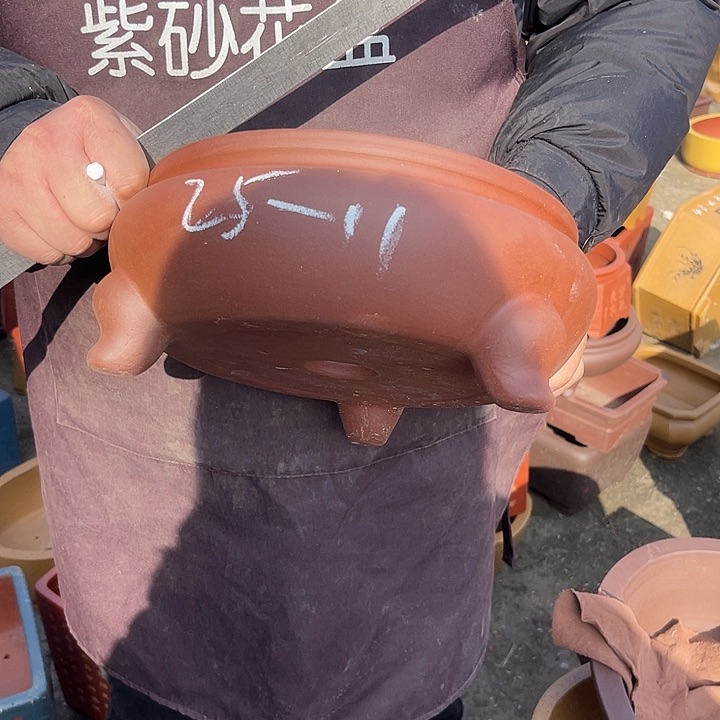 紫砂花盆紫砂等传统