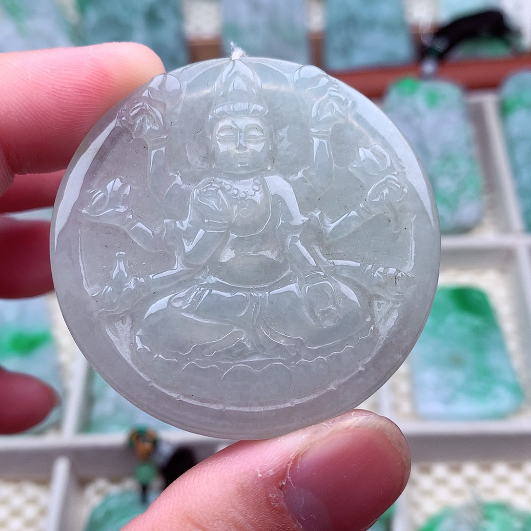 翡翠未镶嵌吊坠(不含链)
