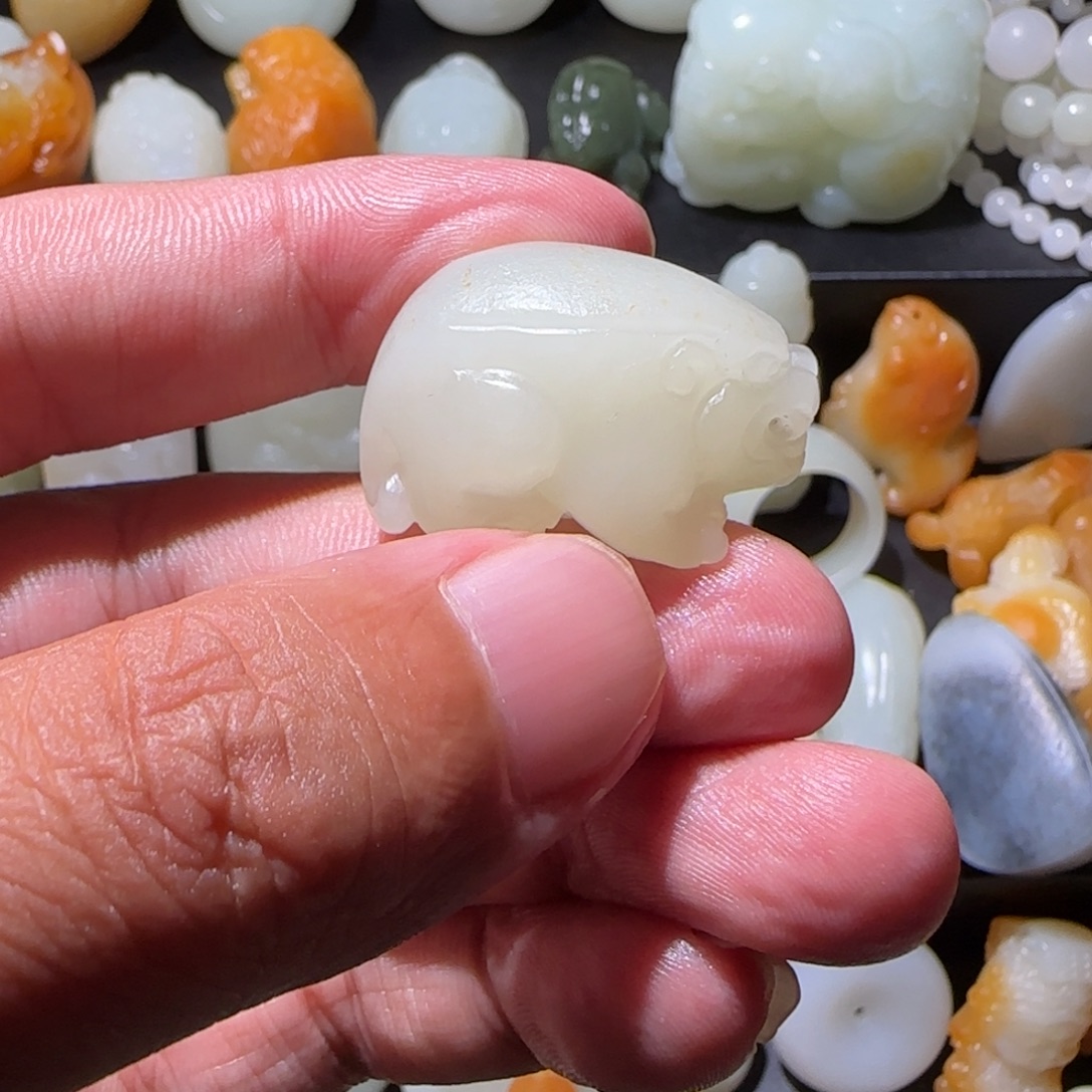 看***°未镶嵌和田玉车挂