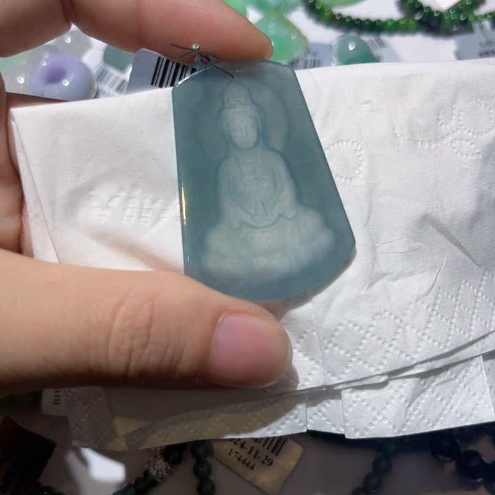翡翠颈饰未镶嵌天然翡翠A货