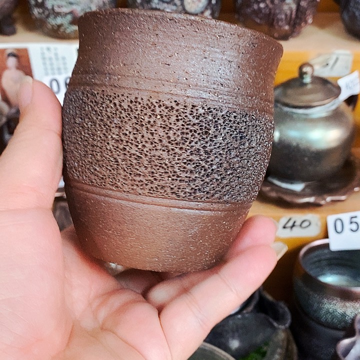 紫砂茶杯柴烧纯手工099