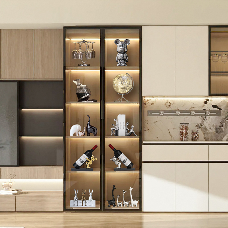 轻奢高档电镀陶瓷摆件组合套装客厅酒柜电视柜装饰品桌面玄关摆件