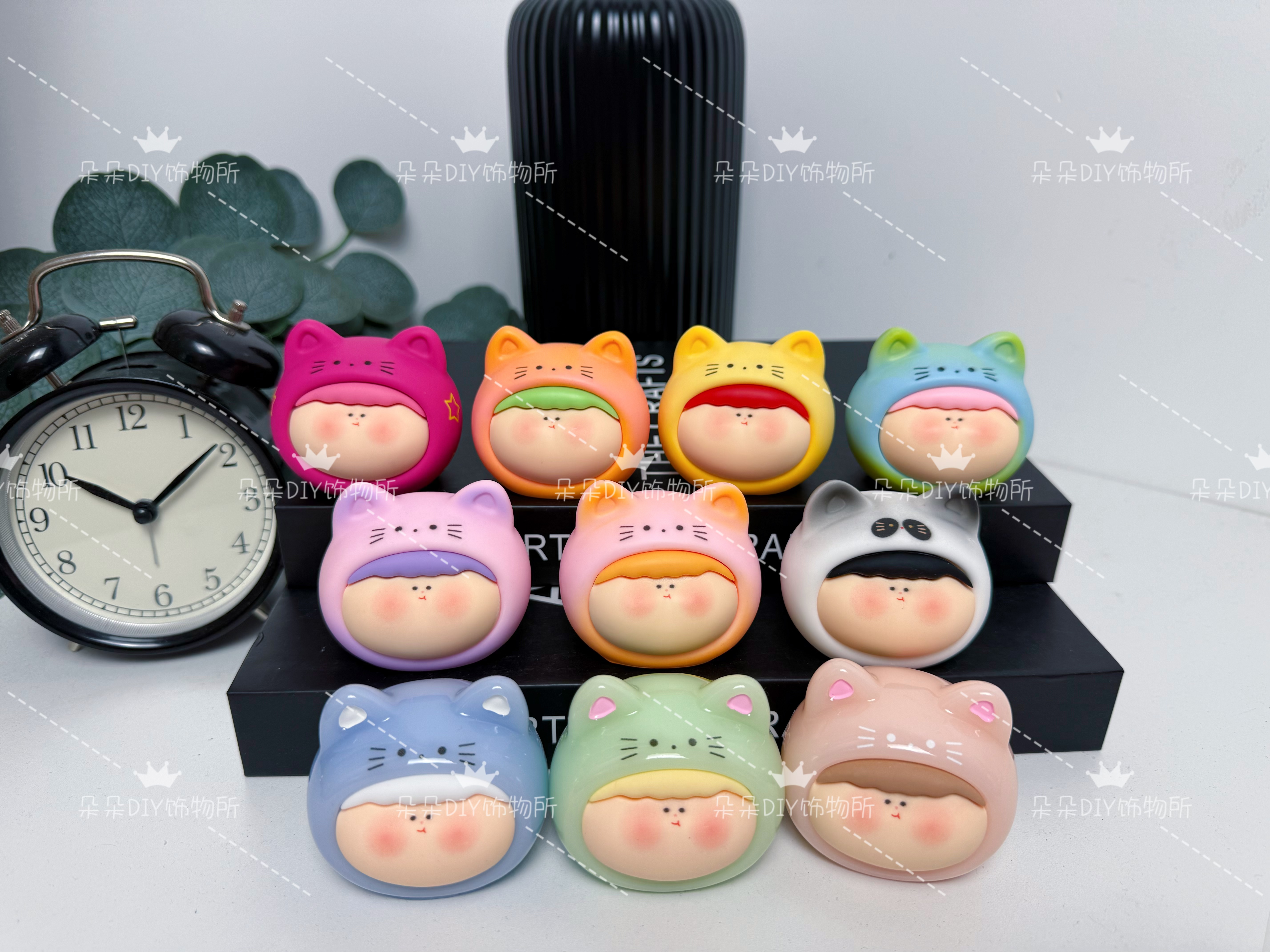 【朵朵DIY】上新可爱鬼猫咪！-纯手工制作潮流小饰品