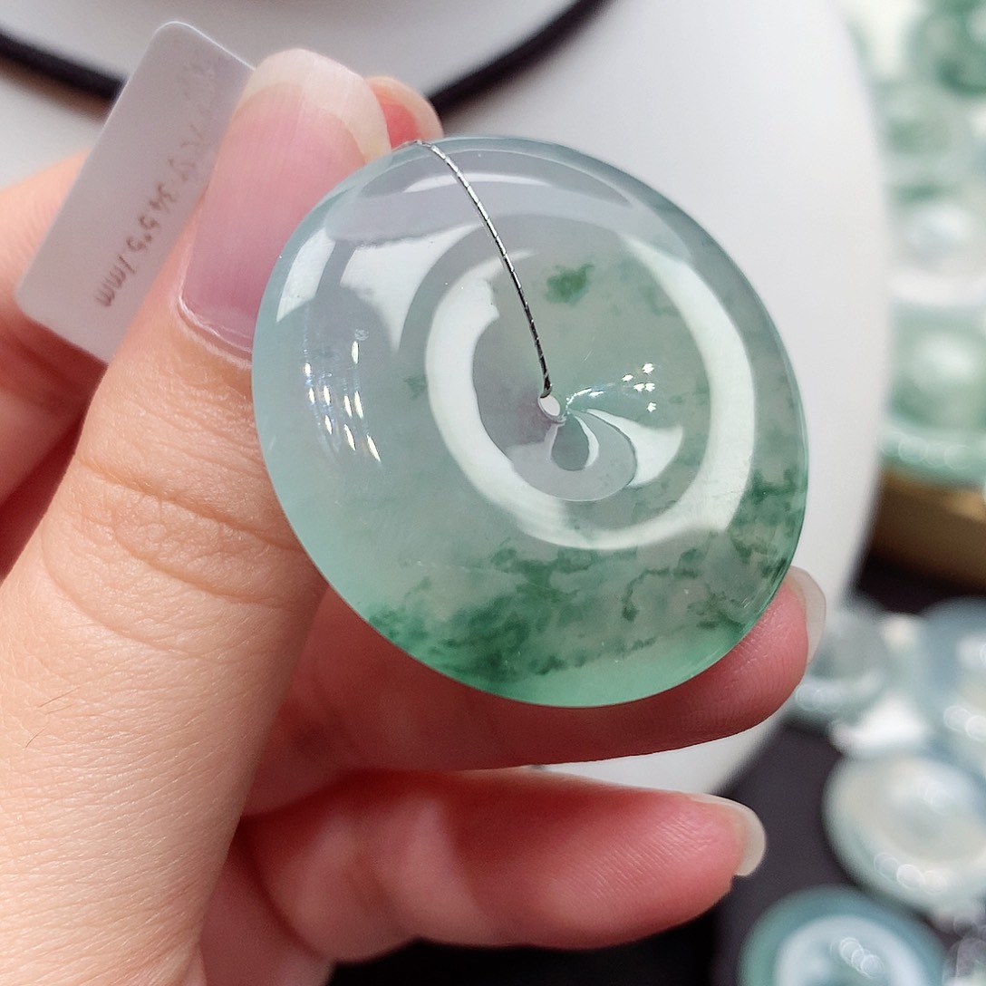 颈饰未镶嵌翡翠编号118，34.5/5.7