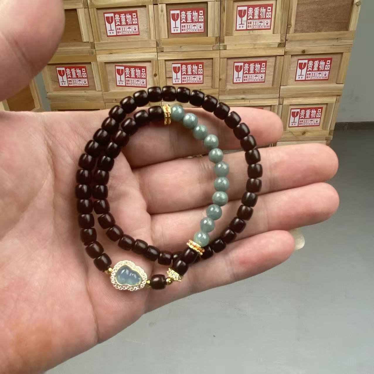 小叶紫檀双圈 无礼盒 K0001