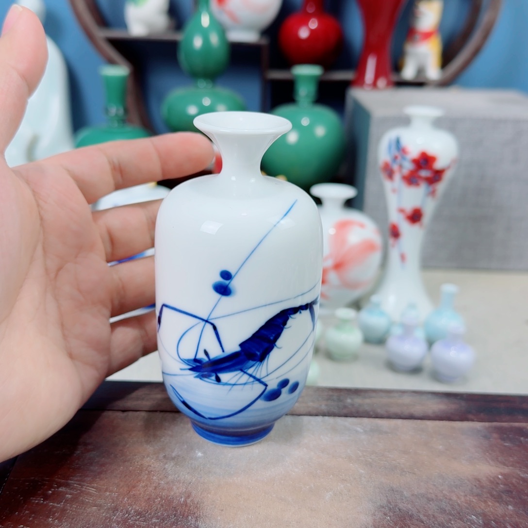 陶瓷手工小花器摆件