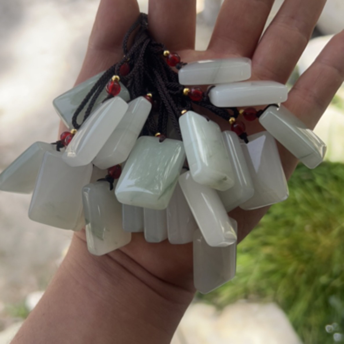 天然天鹅玉纯白小无事牌（多样性发货）拍一发一
