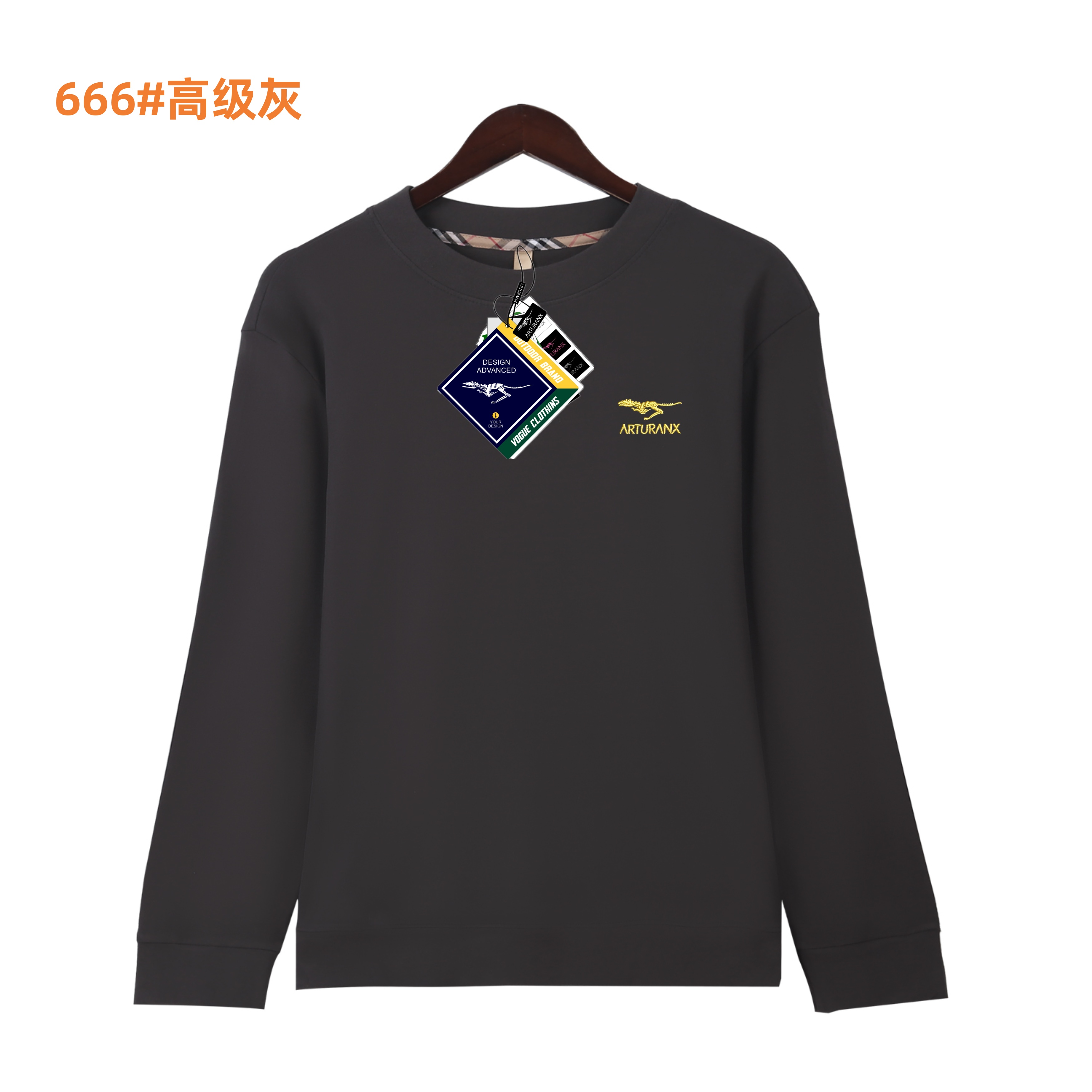 新款发热绒长袖卫衣保暖-25A666