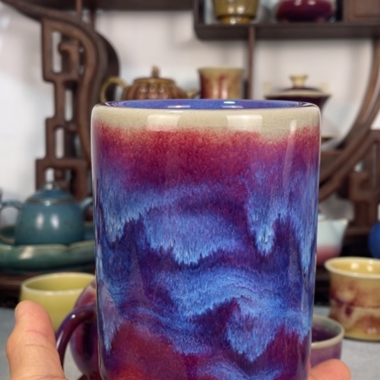 神垕钧瓷茶器神垕钧瓷笔筒