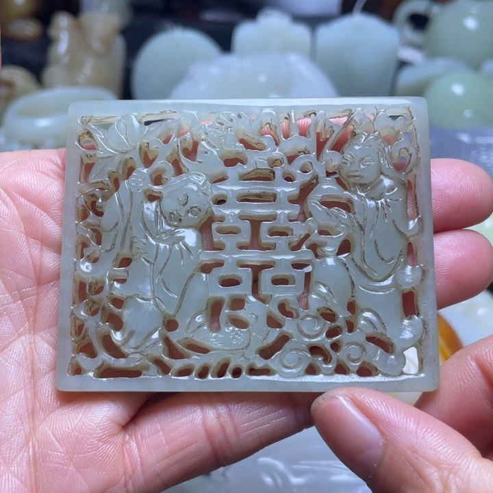 和田玉吊坠(不含链)未镶嵌