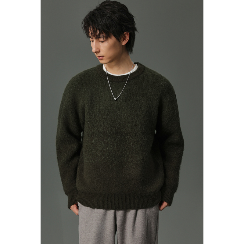 【多色渐变男士针织衫】秋冬长袖百搭长毛毛衣宽松保暖内搭外穿潮02