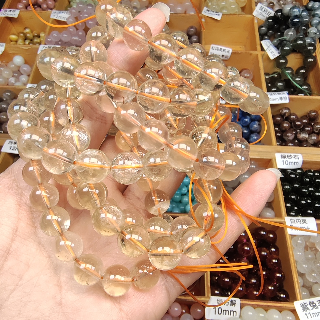 编号31-60天然冰粉水晶玛瑙黄水晶碧玺海蓝宝天河石绿海纹石榴石
