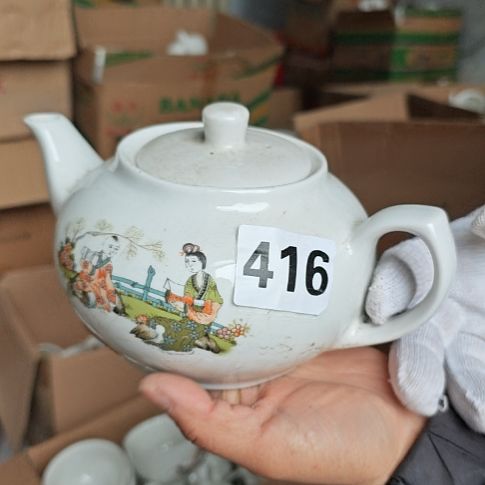 库存微瑕多孔茶壶