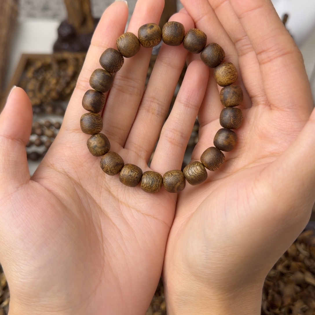 木质类棋楠老型珠10mm8克+多样性发一